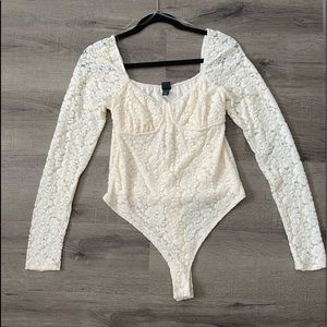 Lace Long Sleeve Bodysuit